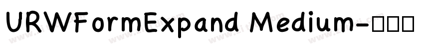 URWFormExpand Medium字体转换